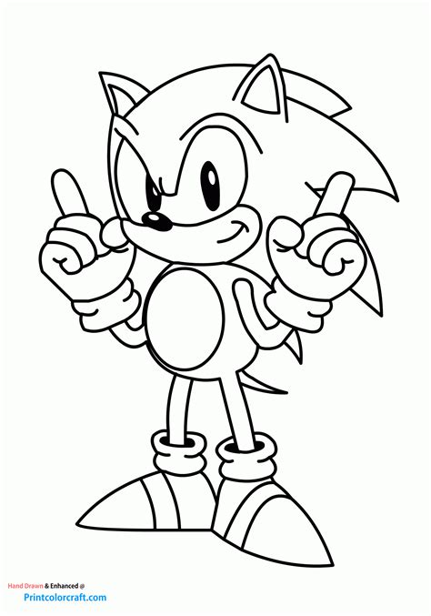 Sonic Printable Coloring Pages Free