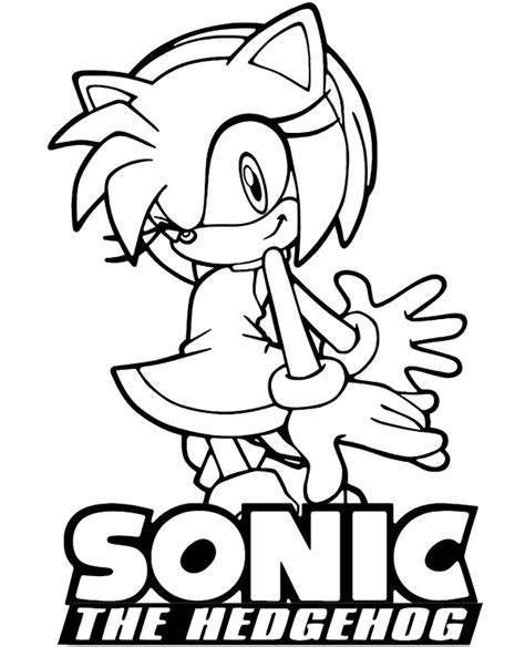 Sonic Amy Coloring Pages