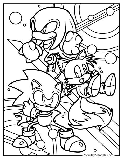 Sonic And Tails Coloring Page