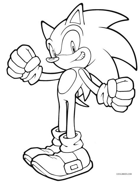 Sonic Coloring Page Printable