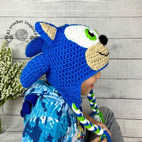 Sonic Crochet Hat