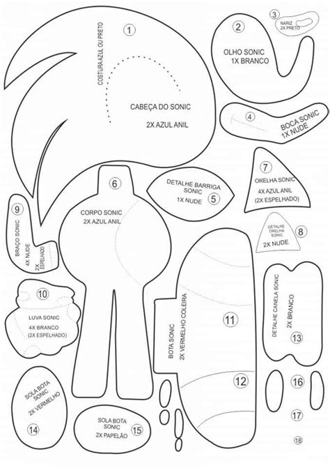 Sonic Cut Out Printable