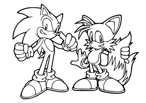 √ Sonic E Tails Para Colorir – sonic e tails para colorir ~ Imagens