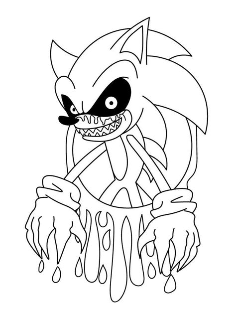 Sonic Exe Color Pages