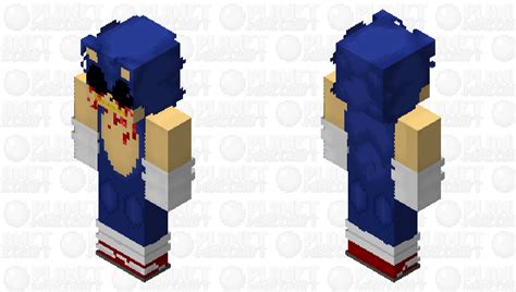 Unleash the Malevolent Power: Sonic Exe Minecraft Skin for a Hauntingly Thrilling Gaming Experience