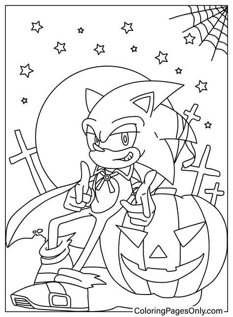 Sonic Halloween Coloring Pages