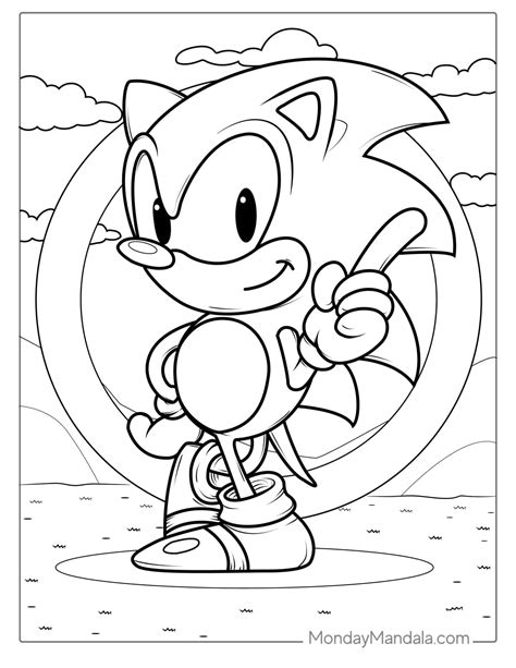 Sonic Hedgehog Coloring Pages