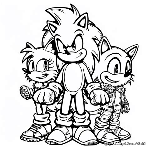 Sonic Movie Coloring Pages