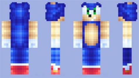Unleash Your Inner Gamer and Experience the Thrill of Sonic Speed with Minecraft Sonic Skin!