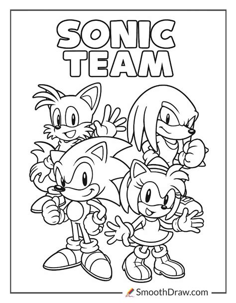 Sonic Team Coloring Pages