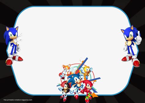 Sonic Template Printable