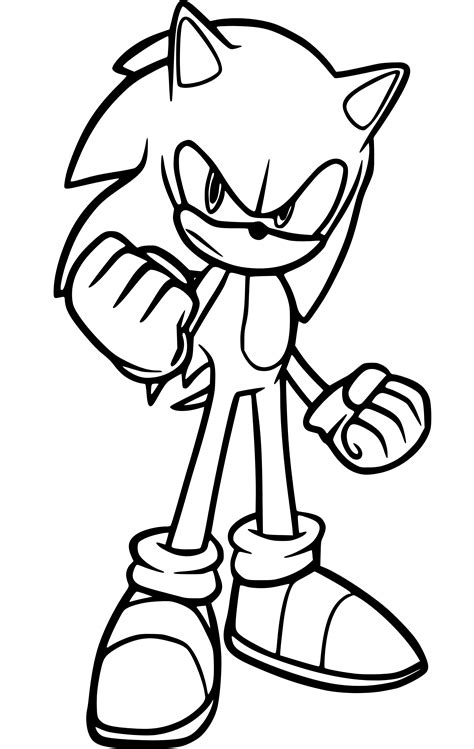 Sonic The Hedgehog Color Pages