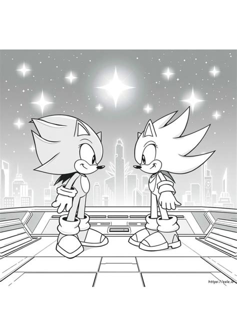 Sonic X Shadow Coloring Pages