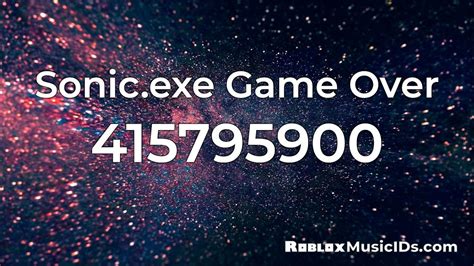 Sonic.EXE Roblox ID - Roblox music codes