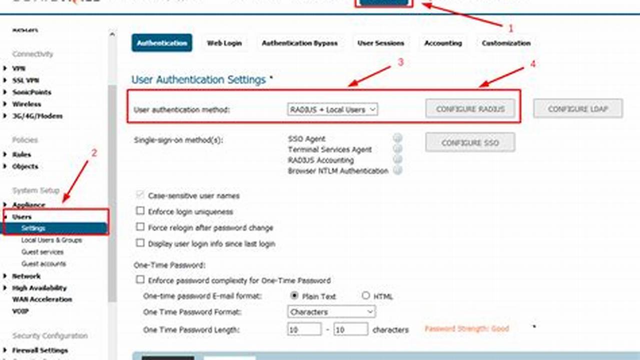 Sonicwall - Authentication