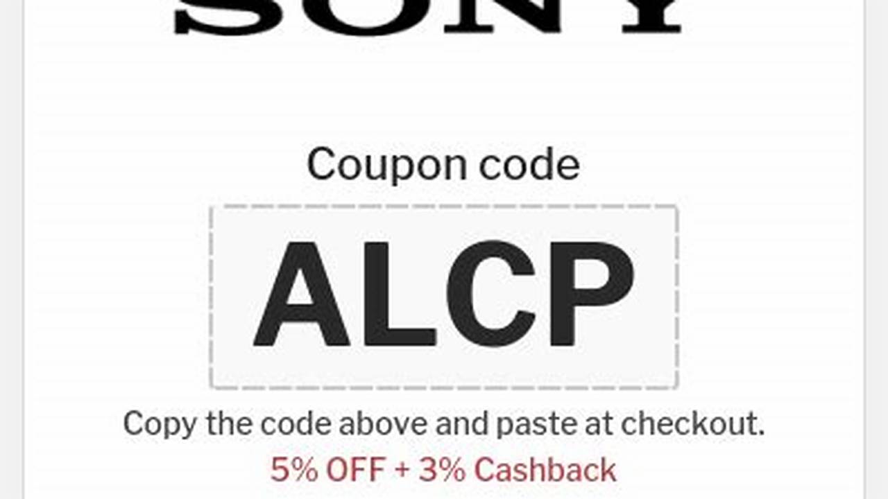 Sony Promo Code 2024