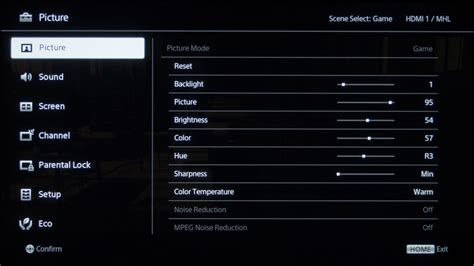 Sony Tv Video Settings