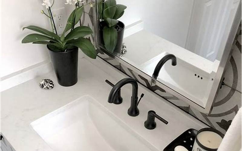 Sophistication And Elegance Of Black Bathroom Faucets