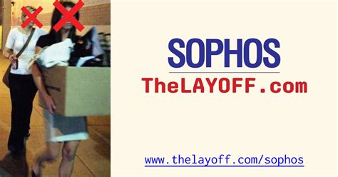 Sophos layoffs