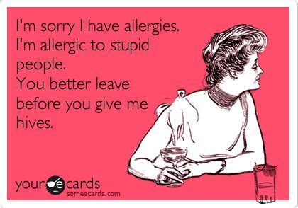 Sorry, I'm allergic to serious