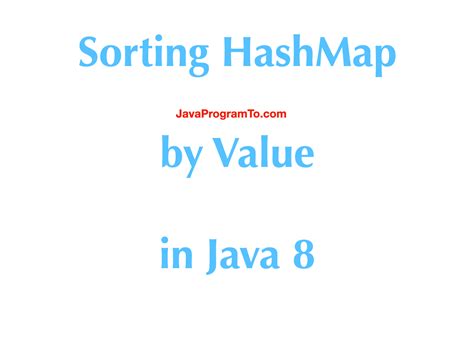 How to sort a HashMap by value in Java?