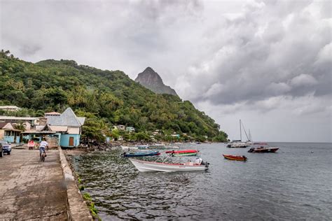 Soufriere harbor St. Lucia