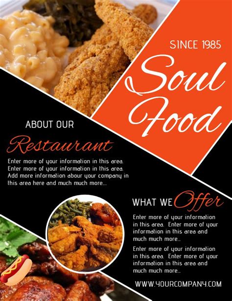 Soul Food Menu Template