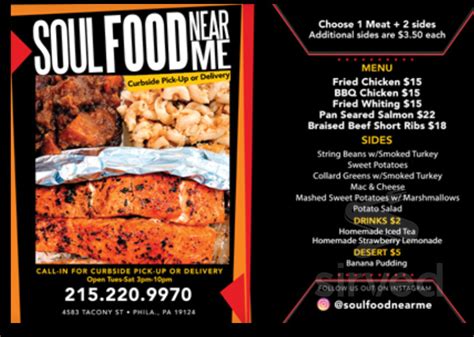 Savor the Homey Flavors of Soul Food at a Nearby Restaurant: A Heart-Warming Experience Just for You!