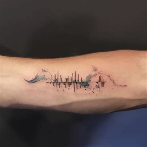 Sound Wave Tattoo by Fatih Odabas Sound wave tattoo