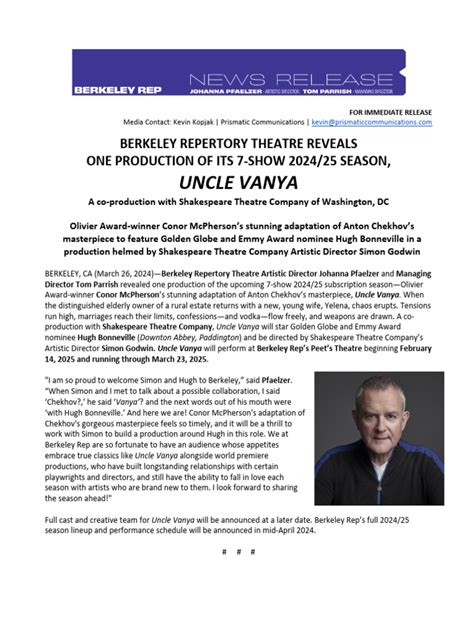 Sound System Repair Berkeley Rep Uncle Vanya