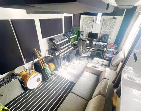 Soundproofed venue for recording sessions