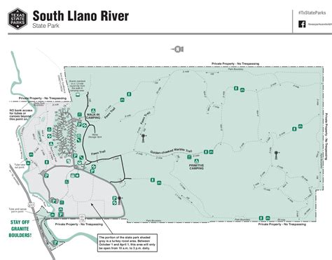 South Llano River State Park Map