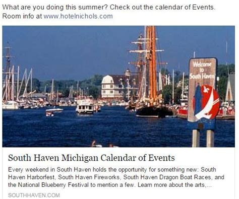 South Haven Calendar Of Events
