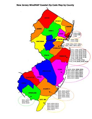 Zip Code Map Of Nj Map