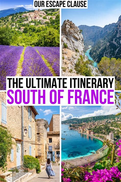 South Of France Itinerary