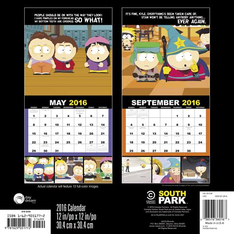 South Park Calendar