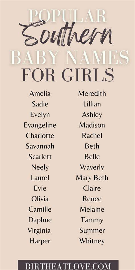 Southern Girl Names That Start With J