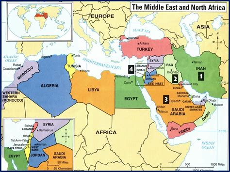 map of north africa and southwest asia