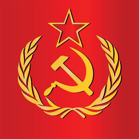 Soviet flags and icons