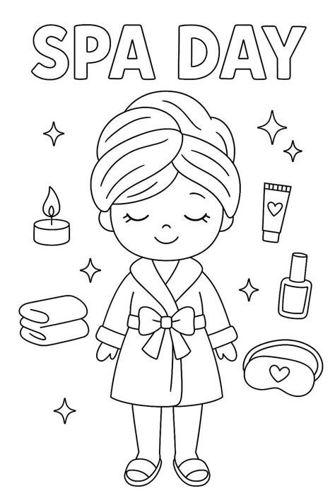 Spa Coloring Pages