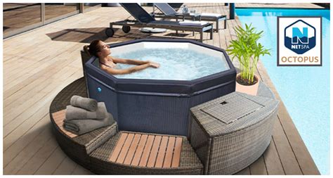 Piscinex - Spa - Spa Gonflable Octopus NetSpa 4 à 6 places avec