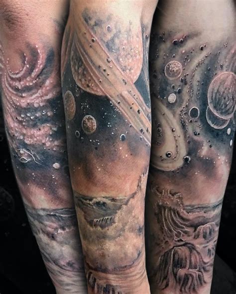 Space Tattoos Black And White