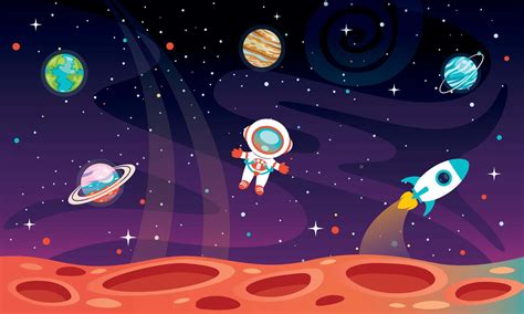 Space Background Cartoon