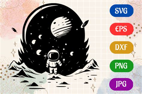 Download Space Design Kit SVG File - SVG Design Silhouette DXF Files