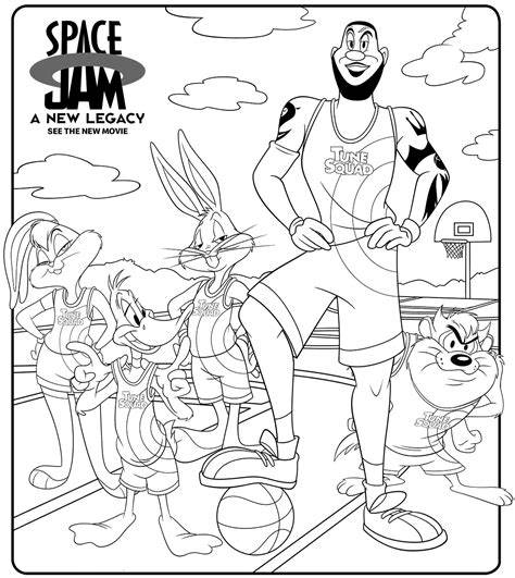 Space Jam Color Pages