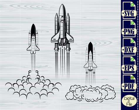 Download Spacecraft Bundle, Rocketship Files DXF Files