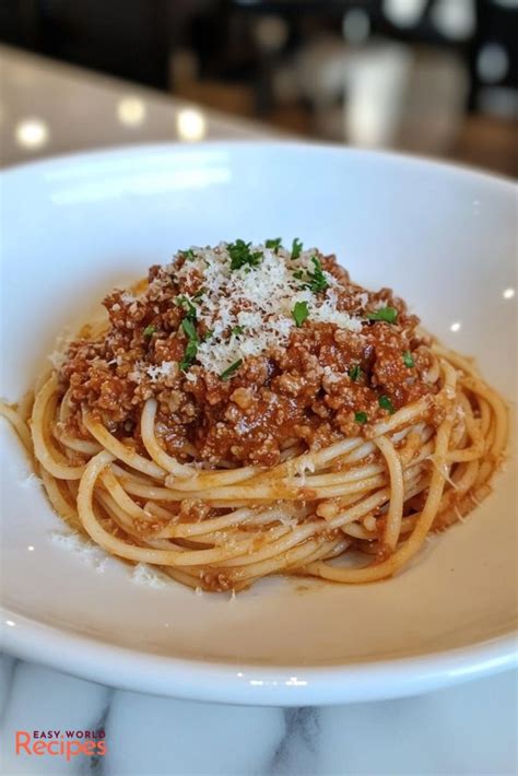 Spaghetti Bolognese In Italian