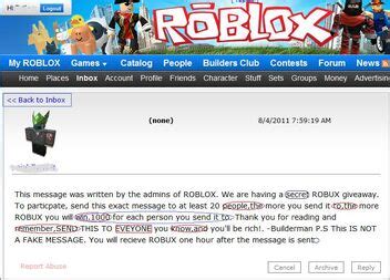 Spam Chain Mail – Roblox Support