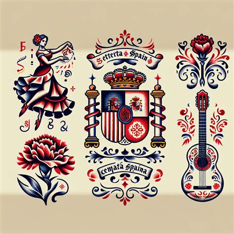 Spaniard Tattoo Designs