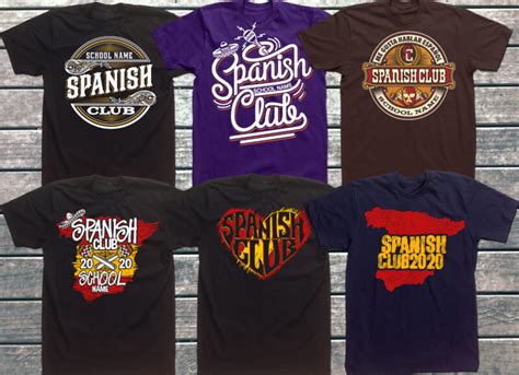Spanish Club T Shirt Ideas